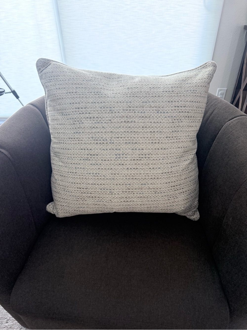 Callisto Home Cream Textured Accent Pillow
